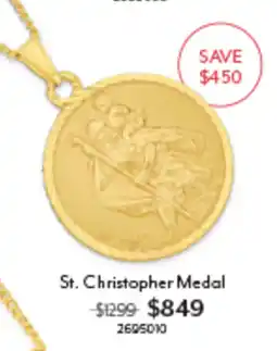 Angus & Coote St. Christopher Medal offer