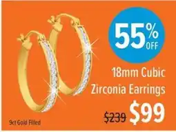 Shiels 18mm Cubic Zirconia Earrings offer