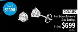 Shiels Lab Grown Diamond Stud Earrings offer