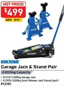Kincrome Garage Jack & Stand Pair offer