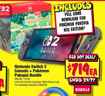 Nintendo Switch 2 Console + Pokémon Pokopia Bundle