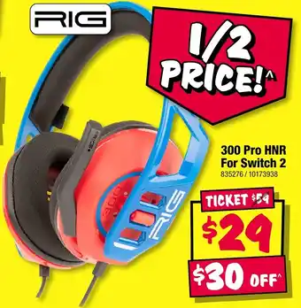 RIG 300 Pro HNR For Switch 2
