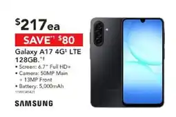 Harvey Norman Galaxy A17 4G+ LTE 128GB offer