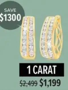 Shiels 1 Carat Earrings offer