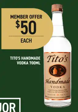 Dan Murphy's Tito's Handmade Vodka offer