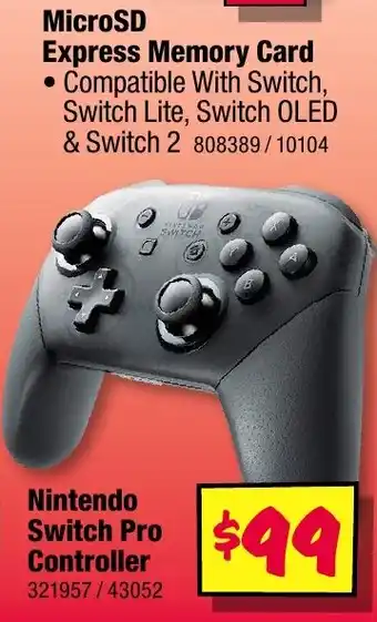 JB Hi-Fi Nintendo Switch Pro Controller offer