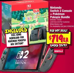 JB Hi-Fi Nintendo Switch 2 Console + Pokémon Pokopia Bundle offer