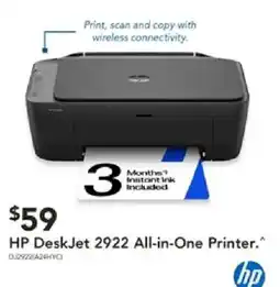 Harvey Norman HP DeskJet 2922 All-in-One Printer offer