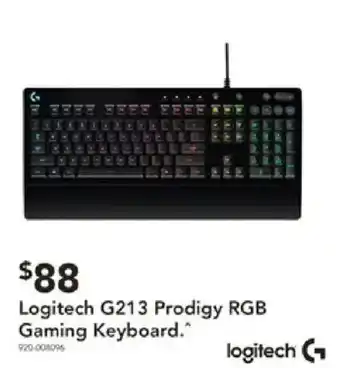 Logitech G213 Prodigy RGB Gaming Keyboard