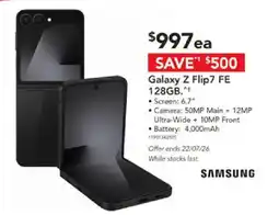 Harvey Norman Galaxy Z Flip7 FE offer