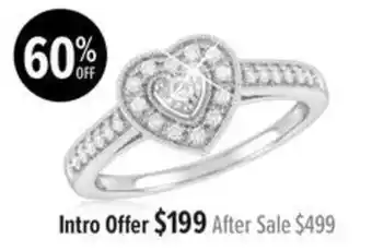 Heart Diamond Ring