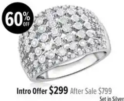Shiels Diamond Ring Set in Silver offer