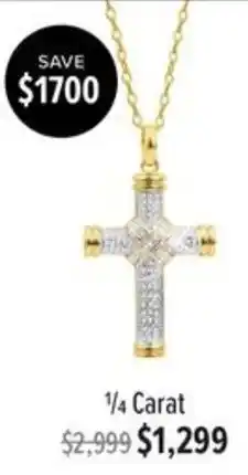 Shiels 1/4 Carat Cross offer