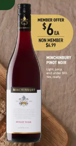 Dan Murphy's Minchinbury Pinot Noir offer