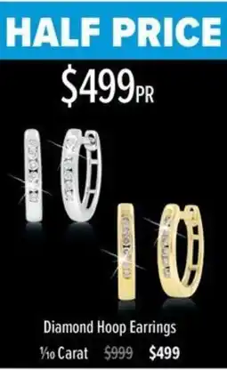 Shiels Diamond Hoop Earrings offer