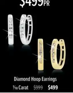 Shiels Diamond Hoop Earrings offer
