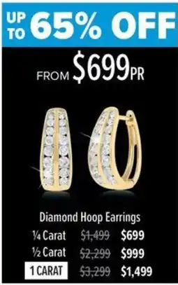 Shiels Diamond Hoop Earrings offer