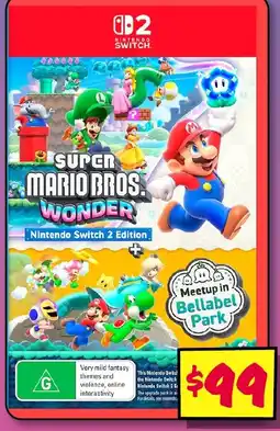 JB Hi-Fi Super Mario Bros. Wonder Nintendo Switch 2 Edition offer