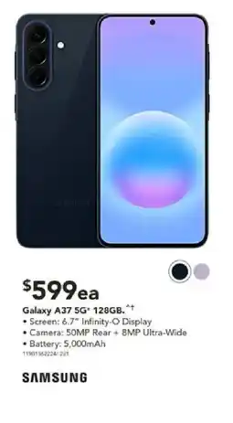 Harvey Norman Galaxy A37 5G 128GB offer
