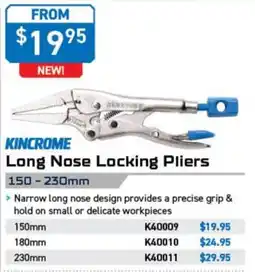 Kincrome Kincrome Long Nose Locking Pliers offer