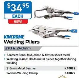 Kincrome Kincrome Welding Pliers offer