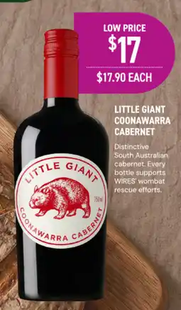 Dan Murphy's Little Giant Coonawarra Cabernet offer