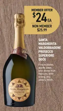 Dan Murphy's Santa Margherita Valdobbiadene Prosecco Superiore DOCG offer