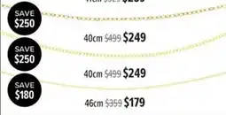 Shiels Gold Chain offer