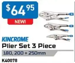 Kincrome Kincrome Plier Set 3 Piece offer