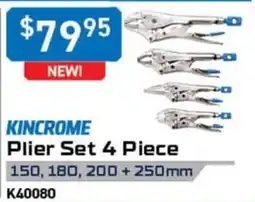 Kincrome Kincrome Plier Set 4 Piece offer