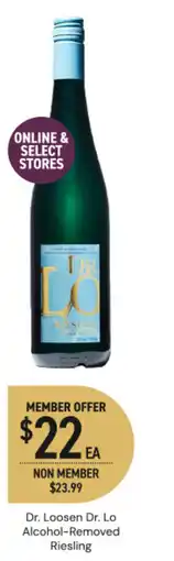 Dan Murphy's Dr. Loosen Dr. Lo Alcohol-Removed Riesling offer