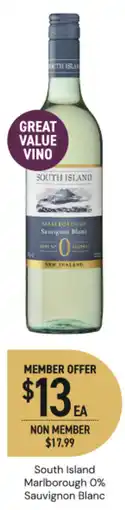 Dan Murphy's South Island Marlborough 0% Sauvignon Blanc offer