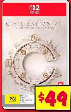 JB Hi-Fi Sid Meier's Civilization VII Nintendo Switch Edition offer