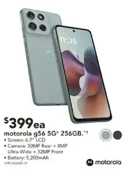 Harvey Norman motorola g56 5G offer