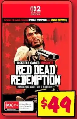 JB Hi-Fi Rockstar Games Presents Red Dead Redemption Nintendo Switch Edition offer