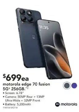 Harvey Norman motorola edge 70 fusion offer