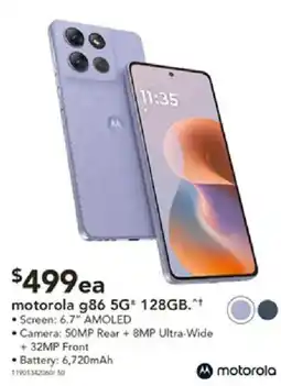 Harvey Norman motorola g86 5G offer