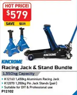 Kincrome Kincrome Racing Jack & Stand Bundle offer