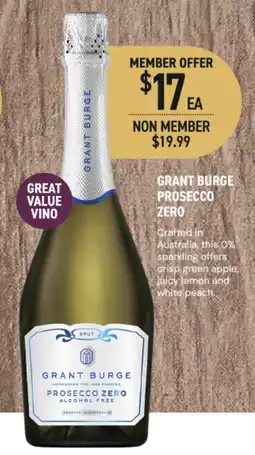 Dan Murphy's Grant Burge Prosecco Zero offer