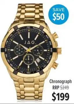 Shiels JAG Chronograph offer