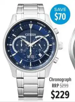 Shiels Citizen Chronograph offer