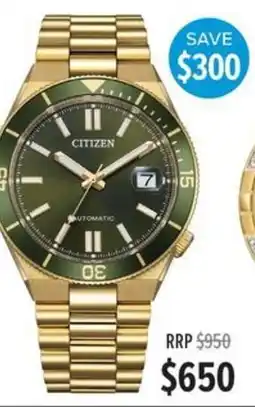 Shiels Citizen Automatic offer