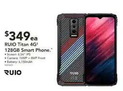 Harvey Norman RUIO Titan 4G+ 128GB Smart Phone offer