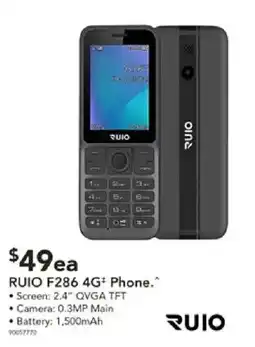 Harvey Norman Ruio F286 4G+ Phone offer
