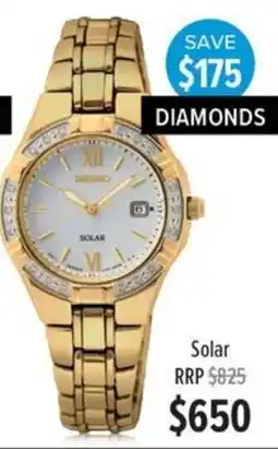 Shiels Seiko Solar offer