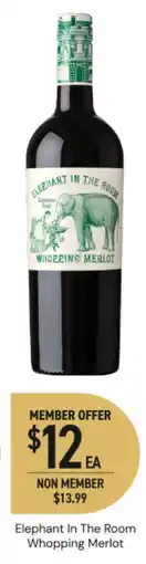 Dan Murphy's Elephant In The Room Whopping Merlot offer