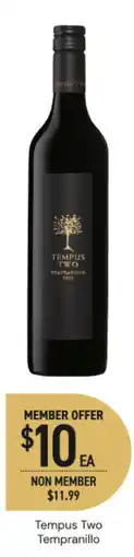 Dan Murphy's Tempus Two Tempranillo offer