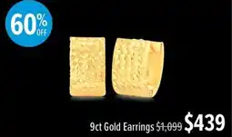 Shiels 9ct Gold Earrings offer