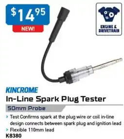 Kincrome Kincrome In-Line Spark Plug Tester offer