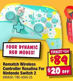JB Hi-Fi Rematch Wireless Controller Rosalina For Nintendo Switch 2 offer